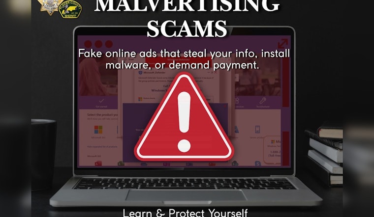 Placer County Sheriff's Office Alerts Public to Rising Malvertising Scams and Offers Safety Advice