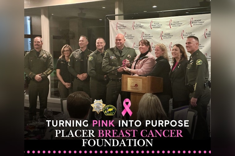 Placer County Sheriff's Office Donates $5,600 to Breast Cancer Foundation Through Pink Patch Initiative