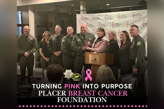 Placer County Sheriff's Office Donates $5,600 to Breast Cancer Foundation Through Pink Patch Initiative