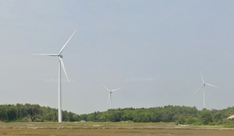Plymouth Community Shaken as Wind Turbine Blade Plummets into Cranberry Bog, with No Injuries Reported