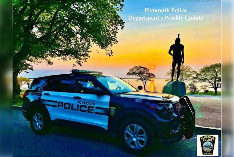 Plymouth Police Respond to 726 Incidents in a Week Including Traffic Stops Alarms and Community Safety Efforts