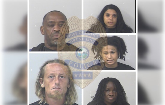 Port St. Lucie SWAT Seizes Firearms and Narcotics, Five Suspects Detained on Multiple Felony Charges