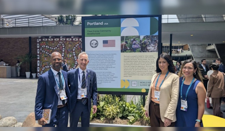 Portland's Innovative Clean Energy Fund Spotlighted at C40 World Mayors Summit in Rio de Janeiro
