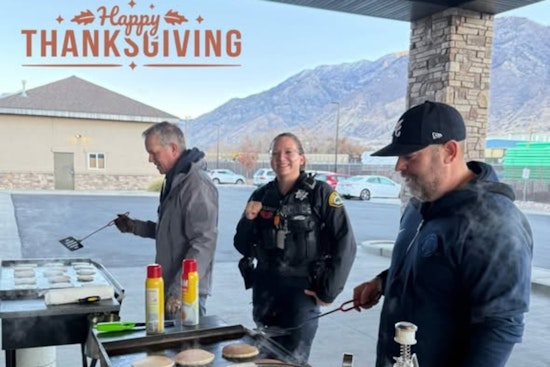 Provo Police Swap Handcuffs for Aprons to Serve Thanksgiving Meals to the Unhoused Community