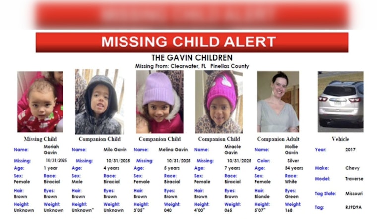 Relief in Clearwater as Four Missing Children Found Safe, FDLE Cancels Alert