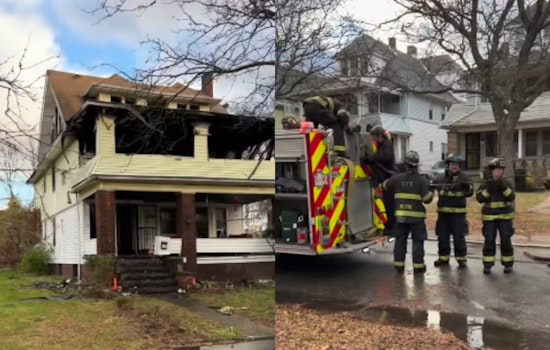 Residents Evacuate Safely as Fire Rages Through Cleveland Home, Red Cross Assists Displaced Victims