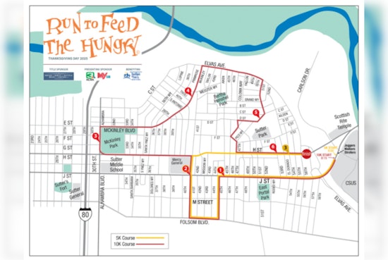 Road Closures Announced for Sacramento's Run to Feed the Hungry on Thanksgiving Day