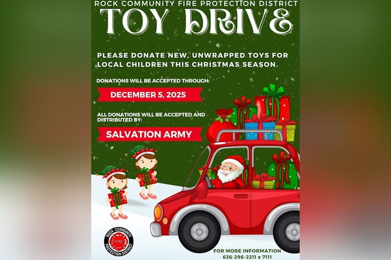 Rock Community Fire Protection District Launches Toy Drive to Delight Children in Need This Holiday Season