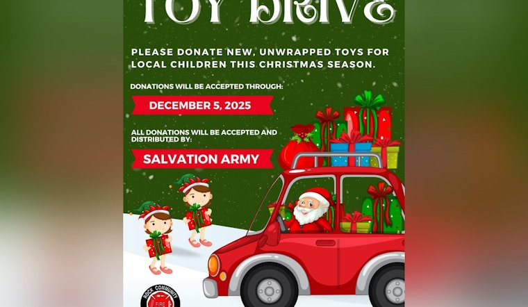 Rock Community Fire Protection District Launches Toy Drive to Delight Children in Need This Holiday Season