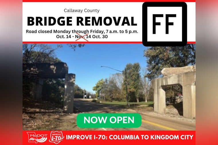 Route FF Reopens Ahead of Schedule in Callaway County, Marking First Triumph for MoDOT's I-70 Improvement Plans