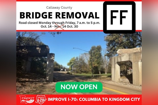 Route FF Reopens Ahead of Schedule in Callaway County, Marking First Triumph for MoDOT's I-70 Improvement Plans