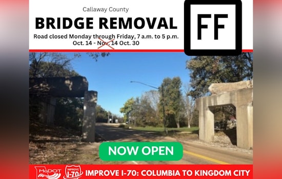 Route FF Reopens Ahead of Schedule in Callaway County, Marking First Triumph for MoDOT's I-70 Improvement Plans