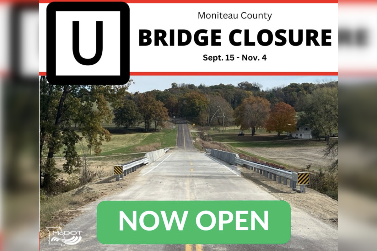 Route U Reopens Ahead of Schedule in Moniteau County, Marking a Win for MoDOT and Commuters