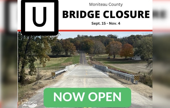 Route U Reopens Ahead of Schedule in Moniteau County, Marking a Win for MoDOT and Commuters