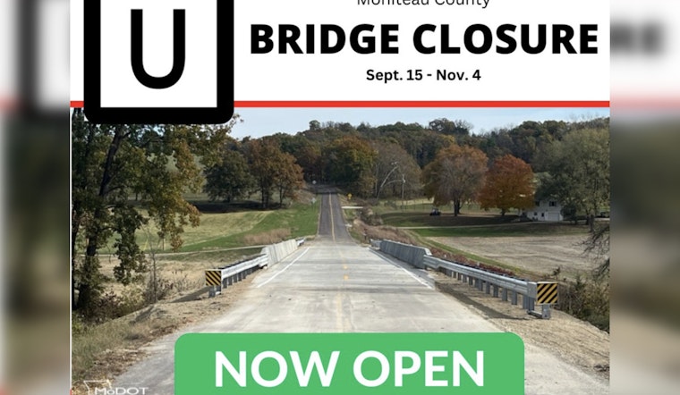 Route U Reopens Ahead of Schedule in Moniteau County, Marking a Win for MoDOT and Commuters