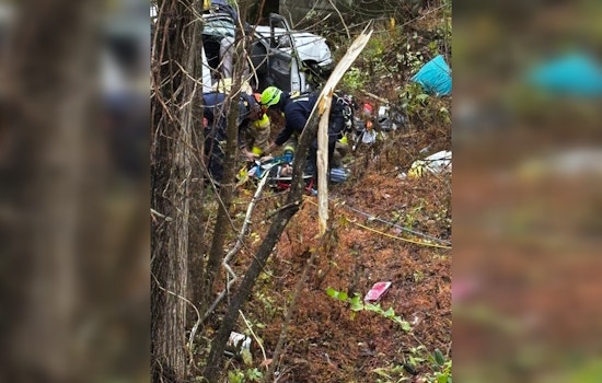 Rural Metro Fire Braves Peril to Rescue Victim from Near Sewage Pond Crash on Tazewell Pike