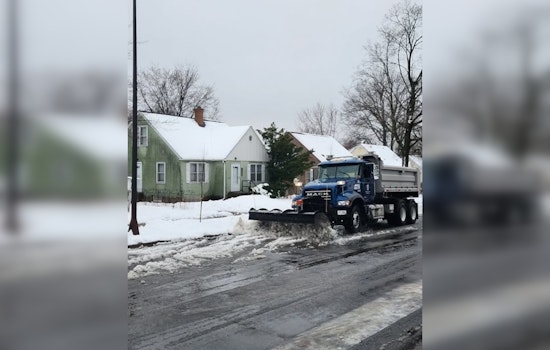 Saint Paul Public Works Crews in Action to Clear Arterial Streets Amidst Snowfall