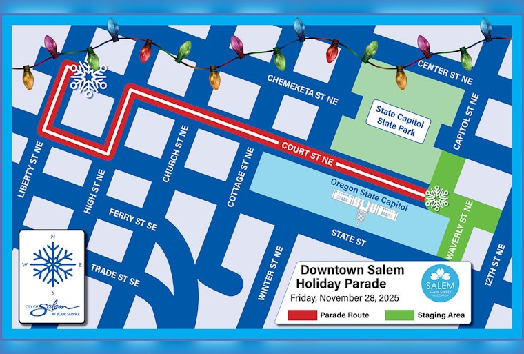 Salem's Downtown Gears Up for Festive Parade; Street Closures Announced for November 28 Event