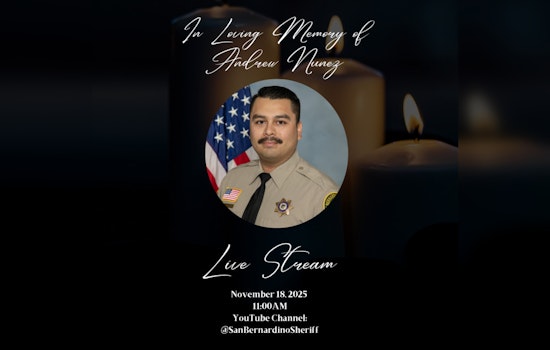 San Bernardino Mourns as Private Funeral Services Set for Fallen Deputy Andrew Nunez; Community Encouraged to Join Procession