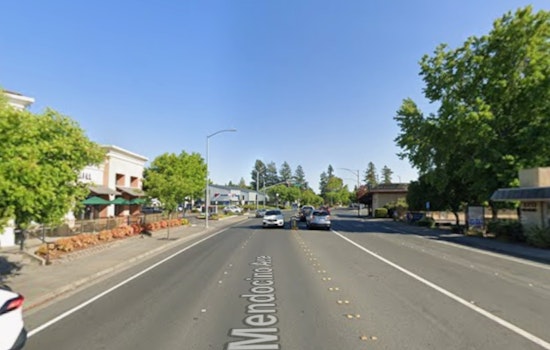 Santa Rosa Police Motor Officer Sustains Minor Injuries in Collision on Mendocino Avenue