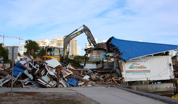 Sarasota's Beloved Hart's Landing Bait Shop Demolished, City Plans Resilient Replacement Amidst Hurricane Aftermath