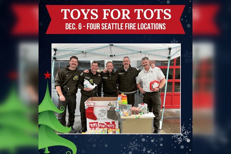 Seattle Fire Department Joins Forces with Marines for Annual Toys for Tots Drive on Dec. 6