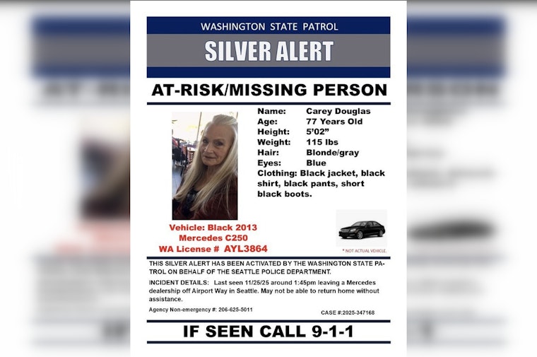 Seattle Police Issue Silver Alert for Missing 77-Year-Old Woman, Urging Public Assistance