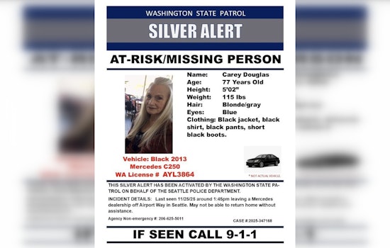 Seattle Police Issue Silver Alert for Missing 77-Year-Old Woman, Urging Public Assistance