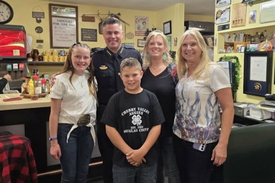 Sedalia's O'Brien's Café Owner Donna O'Brien Serves Thanksgiving Meals to Douglas County Sheriff's Deputies and Families