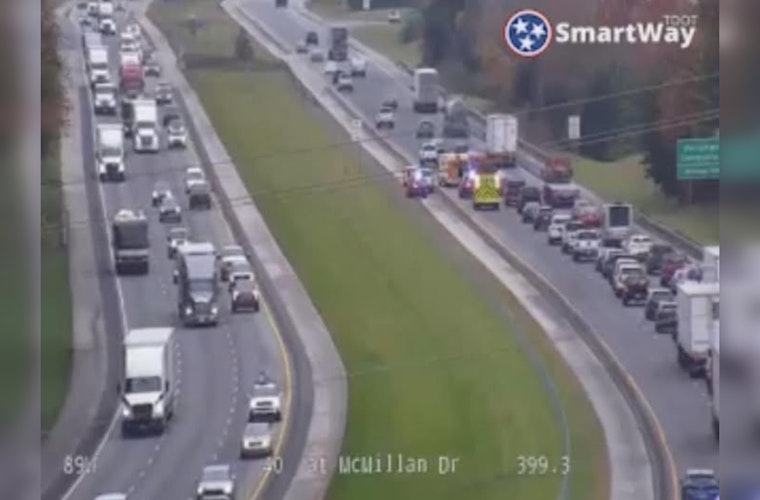 Serious Crash on I-40 West Near Strawberry Plains Pike Causes Major Delays in Knoxville