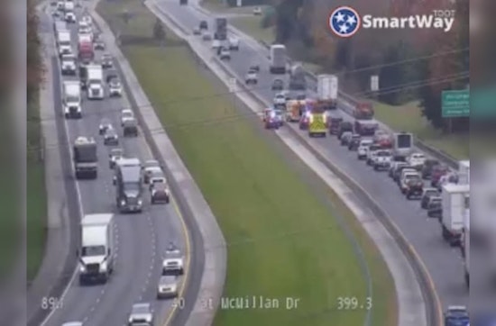 Serious Crash on I-40 West Near Strawberry Plains Pike Causes Major Delays in Knoxville