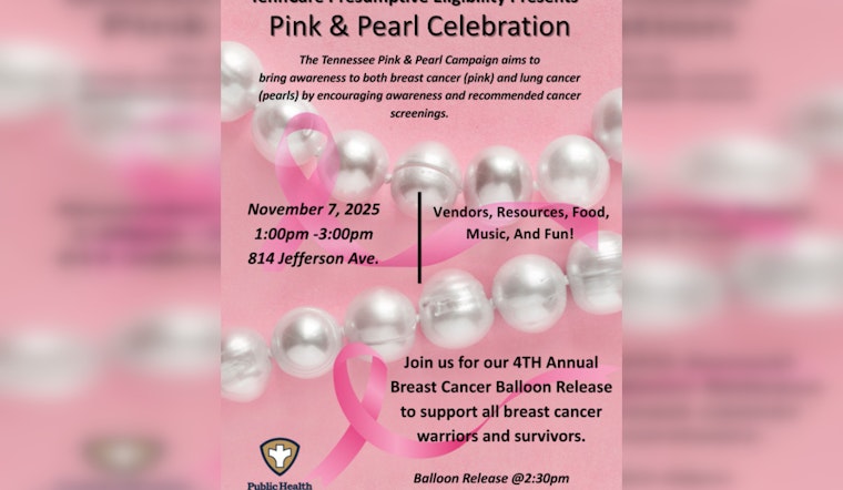 Shelby County Health Department Hosts "Pink and Pearl" Cancer Awareness Event in Tennessee