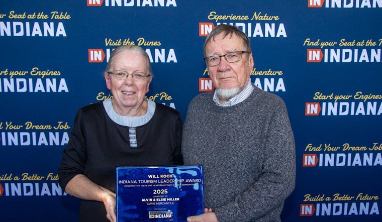 Shipshewana's Alvin and Elsie Miller Win Will Koch Indiana Tourism Leadership Award