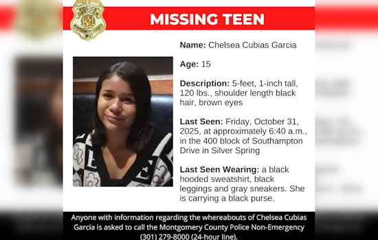 Silver Spring Community Urged to Aid in Search for Missing Teen Chelsea Cubias Garcia