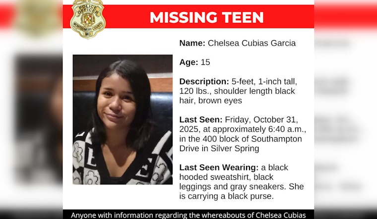 Silver Spring Community Urged to Aid in Search for Missing Teen Chelsea Cubias Garcia