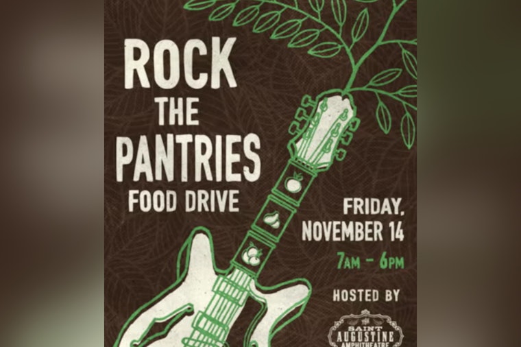 St. Augustine Amphitheatre and Ponte Vedra Concert Hall Join Forces for "Rock the Pantries" Food Drive in St. Johns County