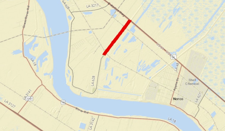St. Charles Parish Announces Road Closures and Detours Due to Construction