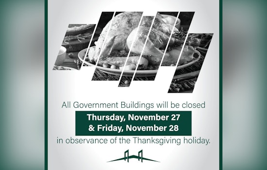 St. Charles Parish Announces Thanksgiving Closures for Government Buildings and Waste Collection Services