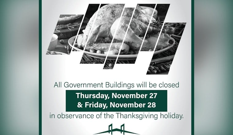 St. Charles Parish Announces Thanksgiving Closures for Government Buildings and Waste Collection Services