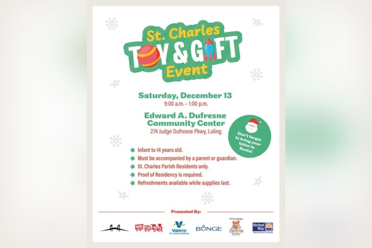 St. Charles Parish Warms Up for Holiday Season with Annual Toy and Gift Event for Kids