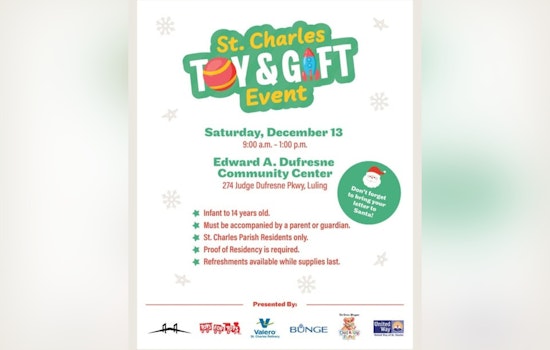 St. Charles Parish Warms Up for Holiday Season with Annual Toy and Gift Event for Kids