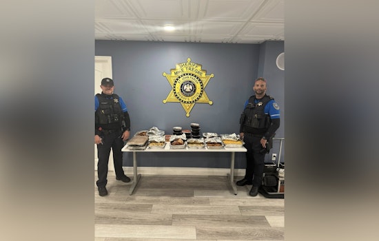 St. John the Baptist Parish Deputies Receive Thanksgiving Feast from Grateful Local Family