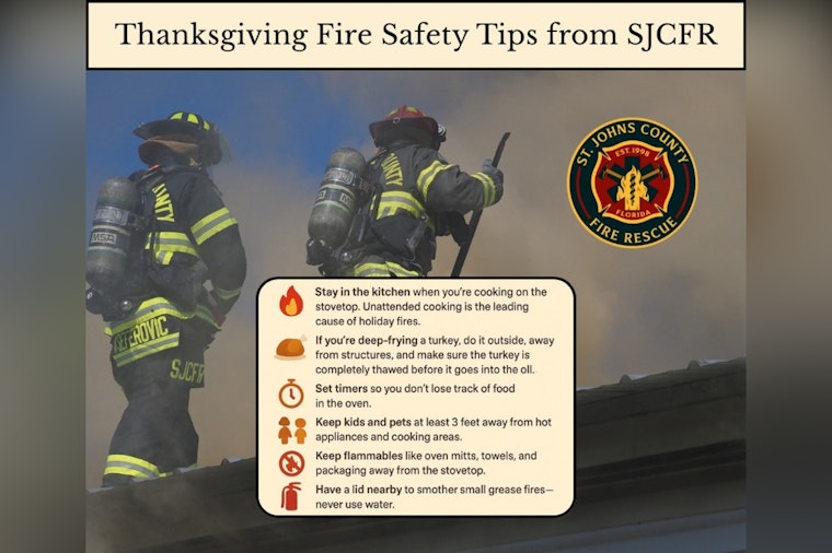 St. Johns County Fire Rescue Issues Essential Thanksgiving Cooking Safety Tips