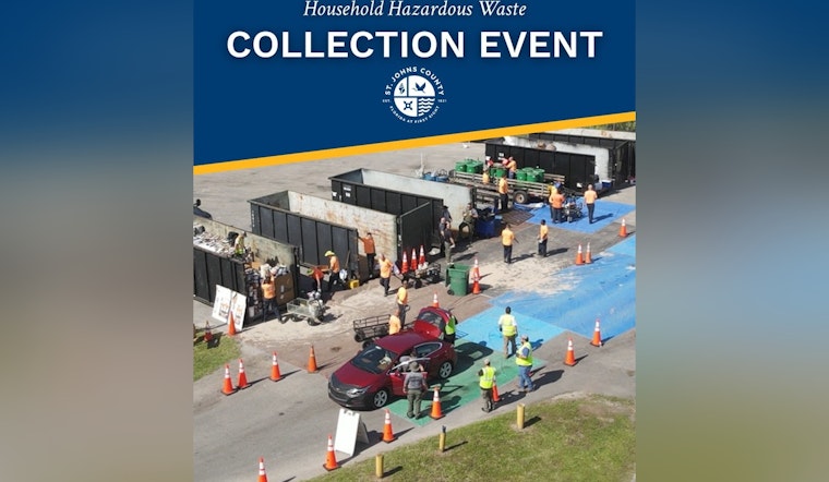 St. Johns County Hosts Free Hazardous Waste and E-Waste Collection Event in Elkton