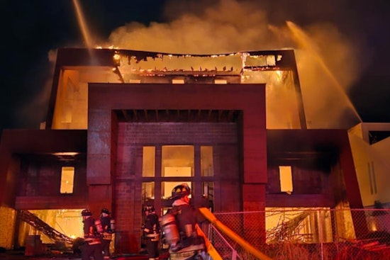 St. Petersburg Fire Rescue Battles Blaze at Uninhabited Three-Story Home Under Construction