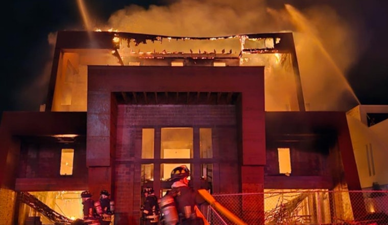 St. Petersburg Fire Rescue Battles Blaze at Uninhabited Three-Story Home Under Construction