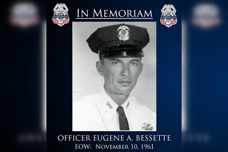 St. Petersburg Police Department Honors Fallen Officer Eugene Bessette on 64th Anniversary of His End of Watch