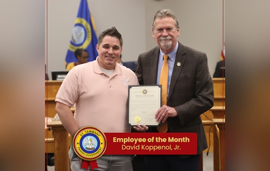 St. Tammany Parish Honors David Koppenol as Employee of the Month for GIS Excellence