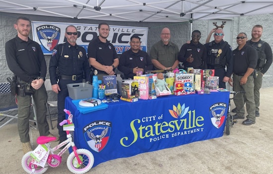 Statesville Police Department Champions Holiday Giving with "Fill the Trailer Toy Drive" Event at Walmart