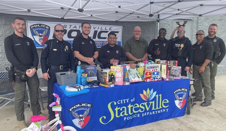 Statesville Police Department Champions Holiday Giving with "Fill the Trailer Toy Drive" Event at Walmart